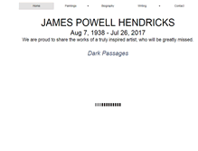 Tablet Screenshot of jameshendricksart.com